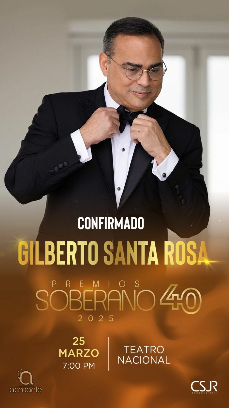 Gilberto Santa Rosa llevará su arte al escenario de los Premios Soberano 2025